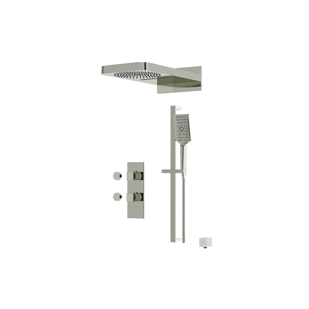 Aquabrass - Miamibox Shower Faucet- 3 Way Shared