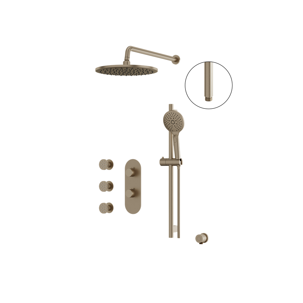 Aquabrass - Showerbox Shower Faucet- 3 Way Shared