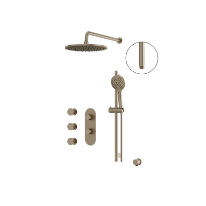 Aquabrass - Showerbox Shower Faucet- 3 Way Shared