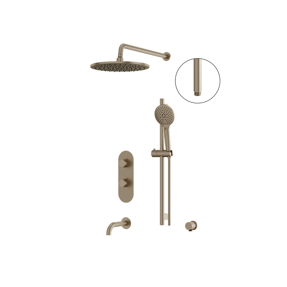 Aquabrass - Showerbox Shower Faucet- 3 Way Shared