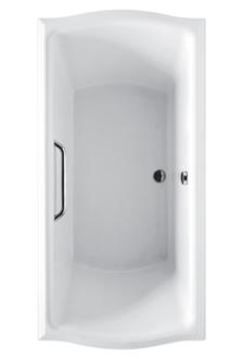 Toto - Clayton Acrylic Soaker 7236 Brushed Nickel Grab Bar