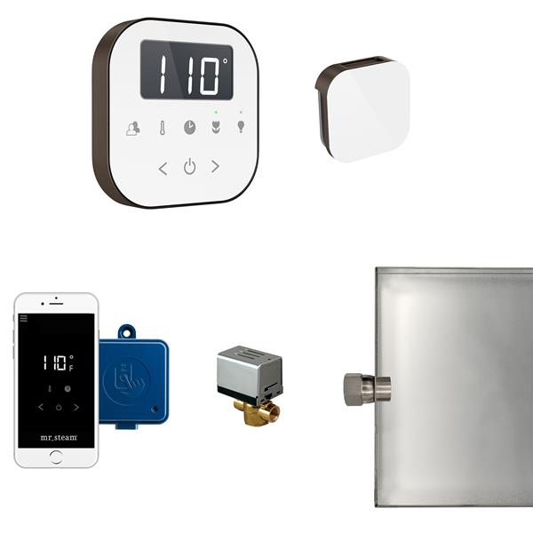 Mr. Steam - Airbutler Steam Shower Control Package With Airtempo Control And Aroma Glass Steamhead