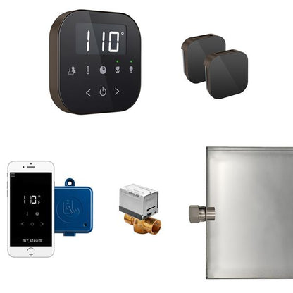 Mr. Steam - Airbutler Max Steam Shower Control Package With Airtempo Control And Aroma Glass Steamhead