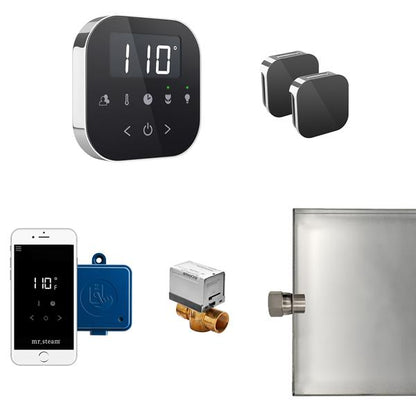 Mr. Steam - Airbutler Max Steam Shower Control Package With Airtempo Control And Aroma Glass Steamhead