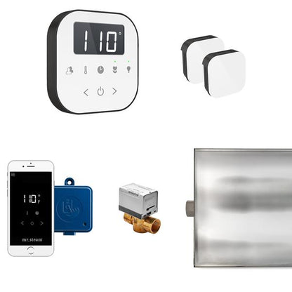 Mr. Steam - Airbutler Max Steam Shower Control Package With Airtempo Control And Aroma Glass Steamhead