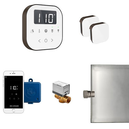 Mr. Steam - Airbutler Max Steam Shower Control Package With Airtempo Control And Aroma Glass Steamhead
