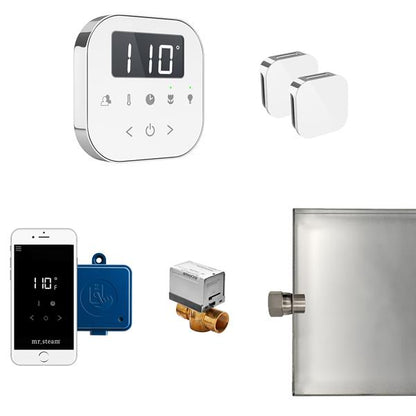 Mr. Steam - Airbutler Max Steam Shower Control Package With Airtempo Control And Aroma Glass Steamhead