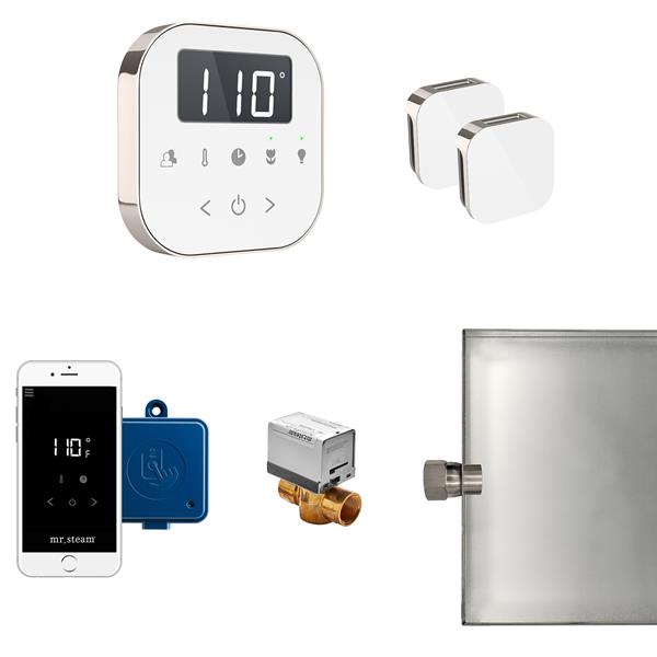 Mr. Steam - Airbutler Max Steam Shower Control Package With Airtempo Control And Aroma Glass Steamhead