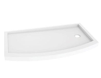 Fleurco - ADQ Bowfront Shower Base Side Drain