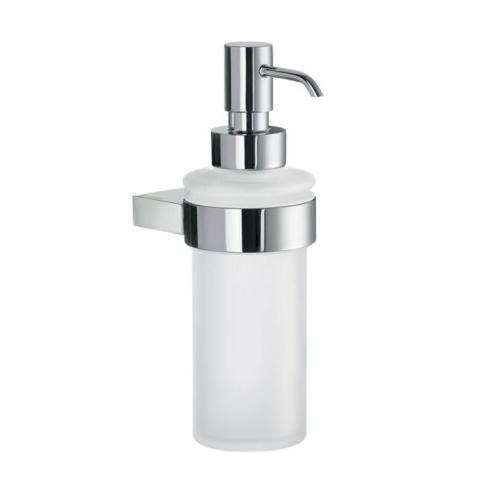 Smedbo - Air Holder In Polished Chrome With Frosted Glass Soap Dispenser