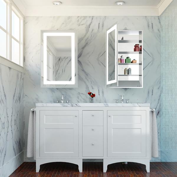 Electric Mirror - Ambiance LED Mirrored Cabinet - Left Door Swing