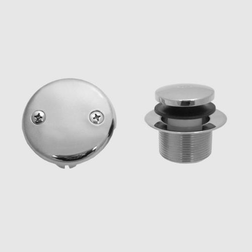 Sigma - Faceplate For Waste And Overflow With 2 Holes And Screws Toe Activated Tub Drain (Aps.11.257). 1-1/2 Inch Ips. Solid Brass