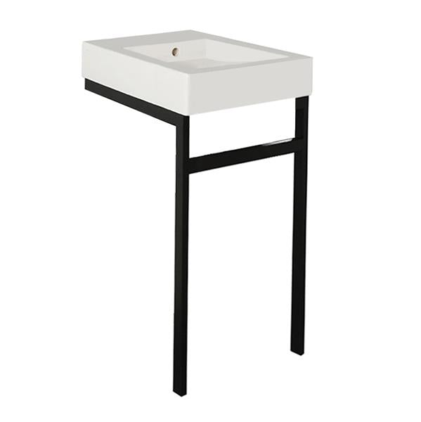 Lacava - Aquagrande Floor-Standing Metal Console Stand With A Towel Bar