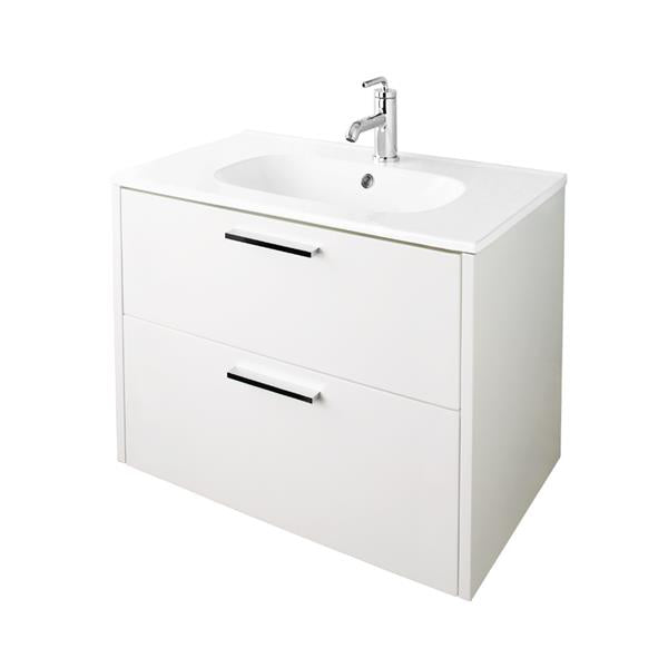 Lacava - Aquatre Wall-Mount Under-Counter Vanity With Two Drawers With Notch In Back For Plumbing