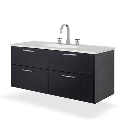 Lacava - Aquatre Wall-Mount Under-Counter Vanity With Four Drawers With Notch In Back For Plumbing