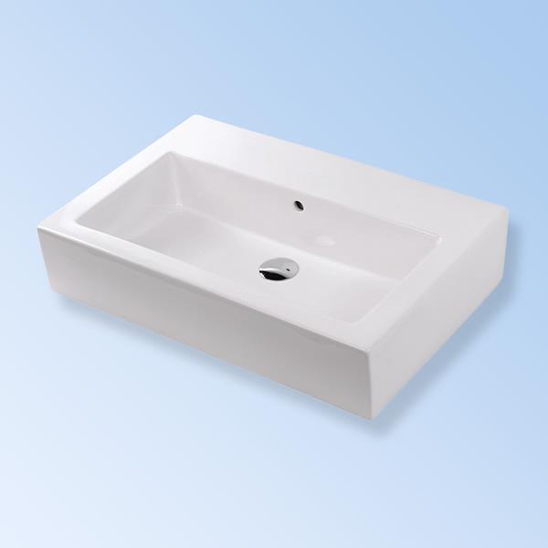 Lacava - Aquagrande Wall-Mount Or Above-Counter Porcelain Bathroom Sink With An Overflow