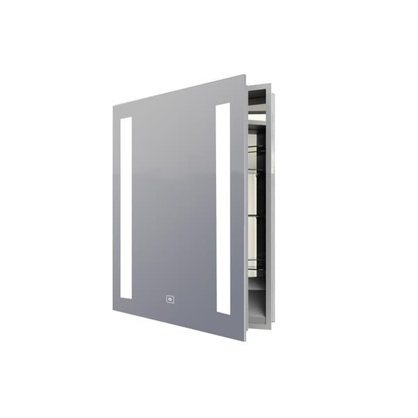 Electric Mirror - Ascension with Touch Dimming LED Mirrored Cabinet - Left Door Swing