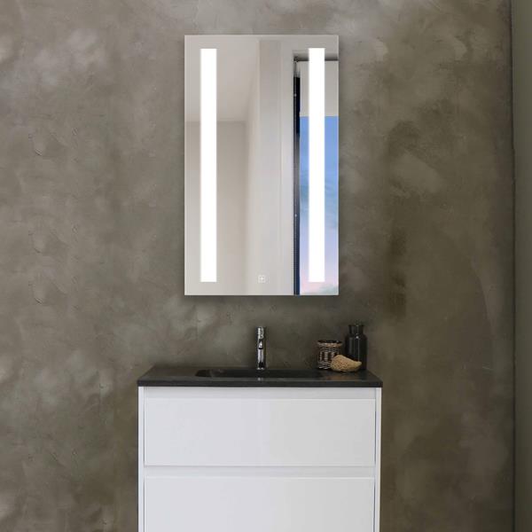 Electric Mirror - Ascension with Touch Dimming LED Mirrored Cabinet - Left Door Swing