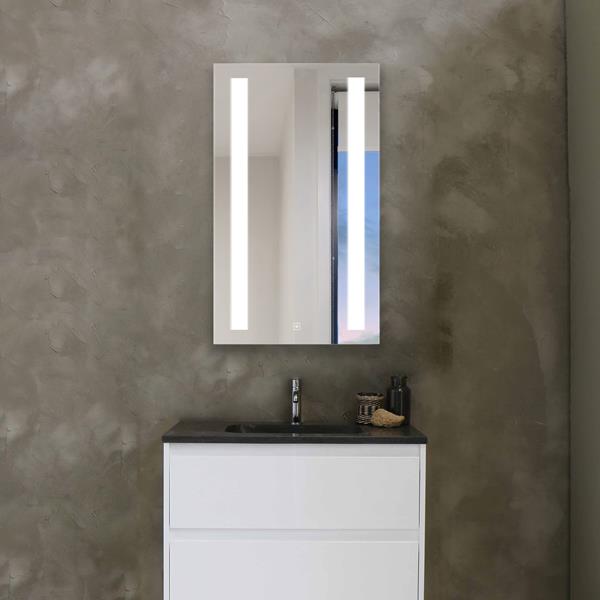 Electric Mirror - Ascension with Touch Dimming LED Mirrored Cabinet - Right Door Swing