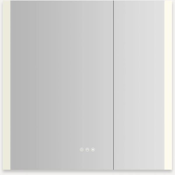 Robern - AiO Reserve 30X30 Inch Lighted Frameless Double Door Medicine Cabinet