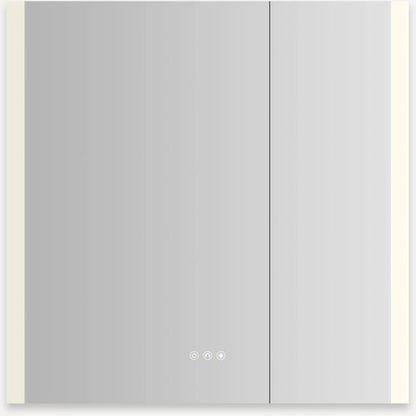 Robern - AiO Reserve 30X30 Inch Lighted Frameless Double Door Medicine Cabinet