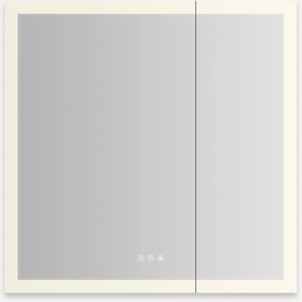 Robern - AiO Reserve 30X30 Inch Lighted Frameless Double Door Medicine Cabinet