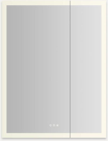 Robern - AiO Reserve 30X40 Inch Lighted Frameless Double Door Medicine Cabinet