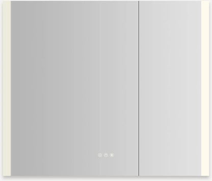 Robern - AiO Reserve 36X30 Inch Lighted Frameless Double Door Medicine Cabinet