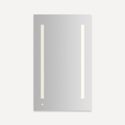 Robern - Aio Lighted Medicine Cabinet, 2440, 1 Door, Audio 2700K