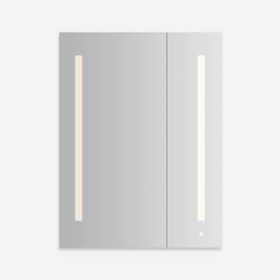 Robern - Aio Lighted Medicine Cabinet, 30X40, 2 Door, Large Door Left Hand, Aud 2700K