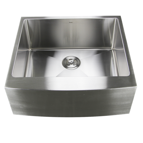 Nantucket Sinks - 24 Inch Pro Series Single Bowl Farmhouse Apron Front Stainless Steel Kitchen Sink