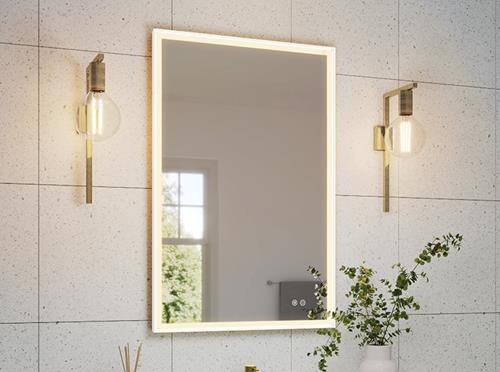 Fleurco - Artus Framed Mirror with Defog and Light