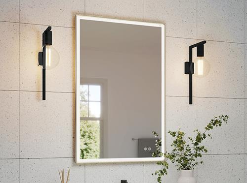 Fleurco - Artus Framed Mirror with Defog and Light