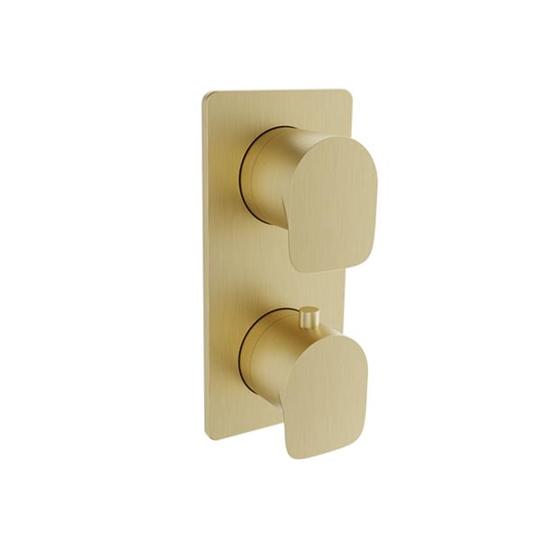 Baril - Petite B04 Complete thermostatic pressure balanced shower control valve with 1-way diverter