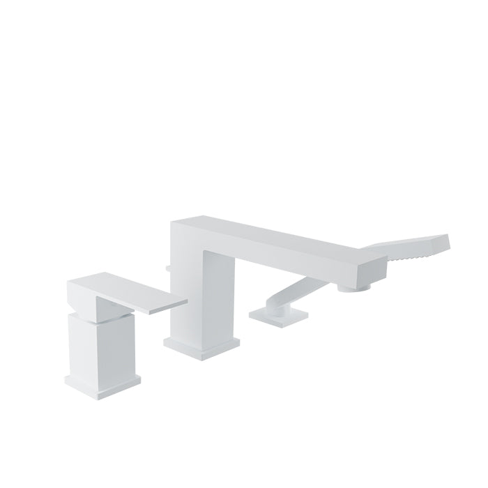 Baril - Rec B05 3-piece deck mount tub filler with hand shower