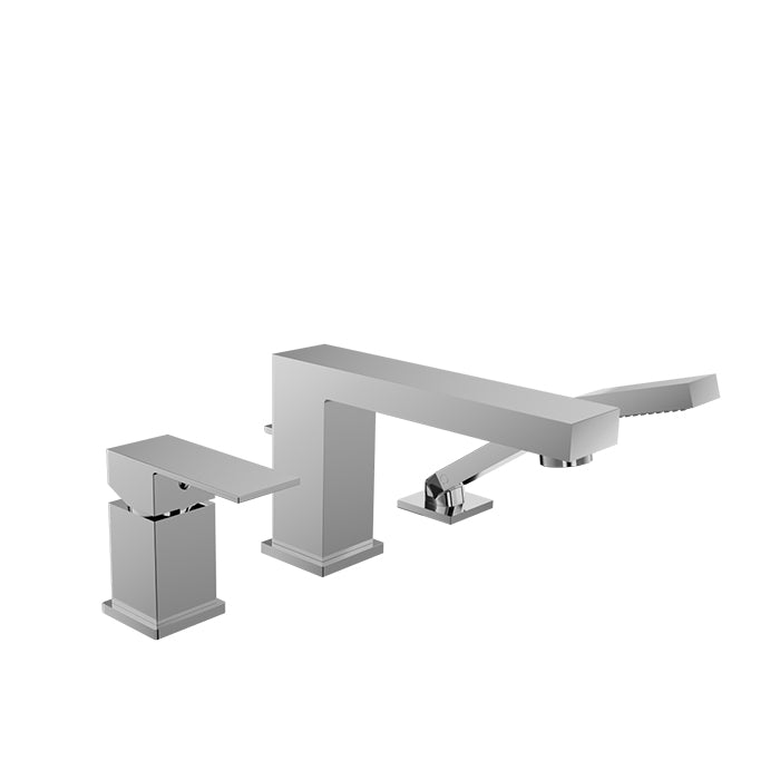Baril - Rec B05 3-piece deck mount tub filler with hand shower