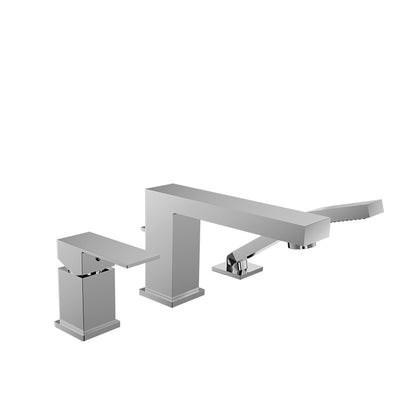 Baril - Rec B05 3-piece deck mount tub filler with hand shower