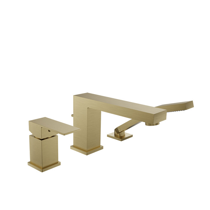 Baril - Rec B05 3-piece deck mount tub filler with hand shower
