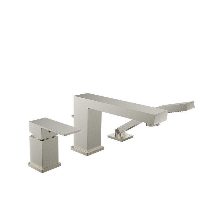 Baril - Rec B05 3-piece deck mount tub filler with hand shower