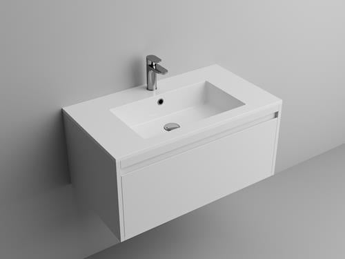 Ico - Square 31 Inch Vanity Sink Top - Gloss White