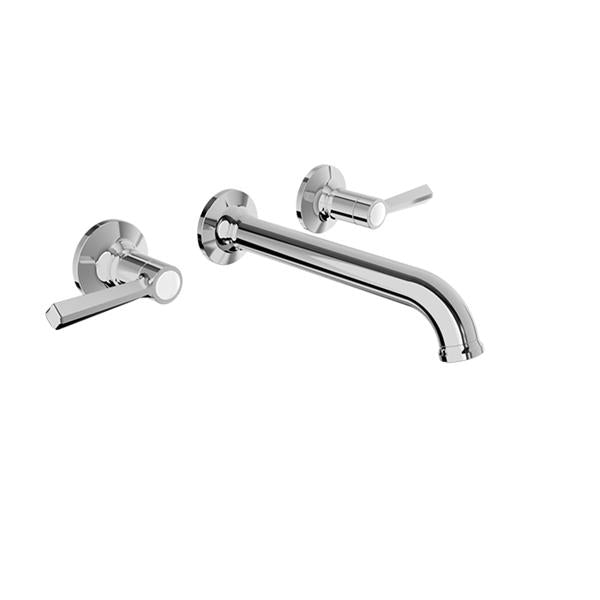 Baril - Beaumont B20 Trim only for 2 handles wall-mounted lavatory faucet, drain not included