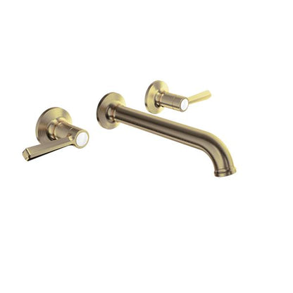 Baril - Beaumont B20 Trim only for 2 handles wall-mounted lavatory faucet, drain not included