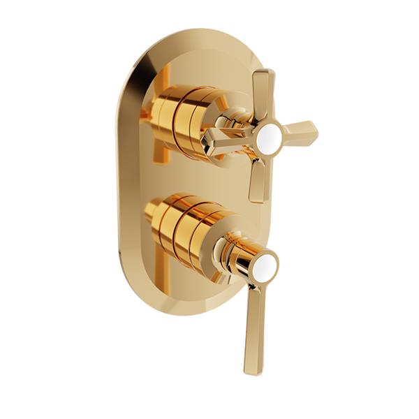 Baril - Beaumont B20 Trim only for pressure balanced shower control valve with 2-way diverter