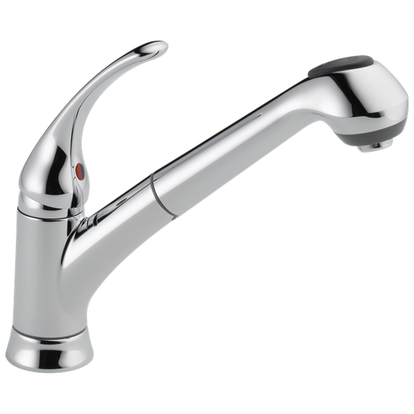 Delta - Foundations Single Handle Pull-Out Kitchen Faucet
