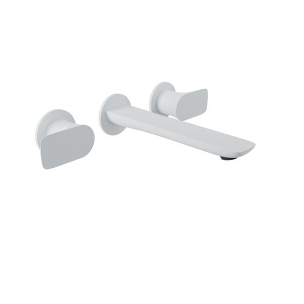 Baril - Sens B45 2 handles wall-mounted lavatory faucet, drain not included