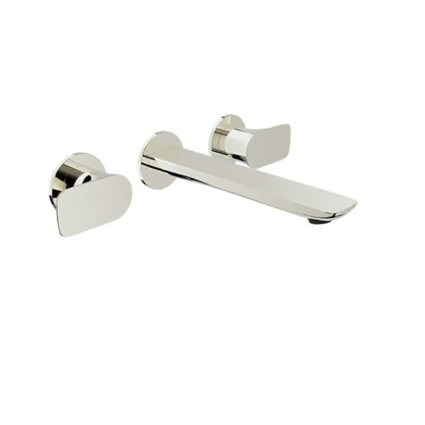 Baril - Sens B45 2 handles wall-mounted lavatory faucet, drain not included