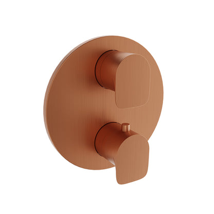 Baril - Sens B45 Trim only for thermostatic pressure balanced shower control valve with 3-way diverter