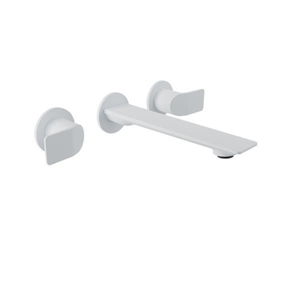 Baril - Profile B46 2 handles wall-mounted lavatory faucet, drain not included