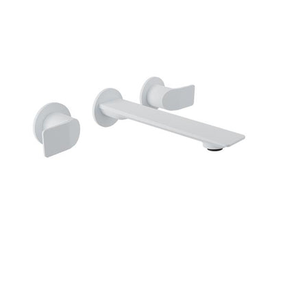 Baril - Profile B46 2 handles wall-mounted lavatory faucet, drain not included