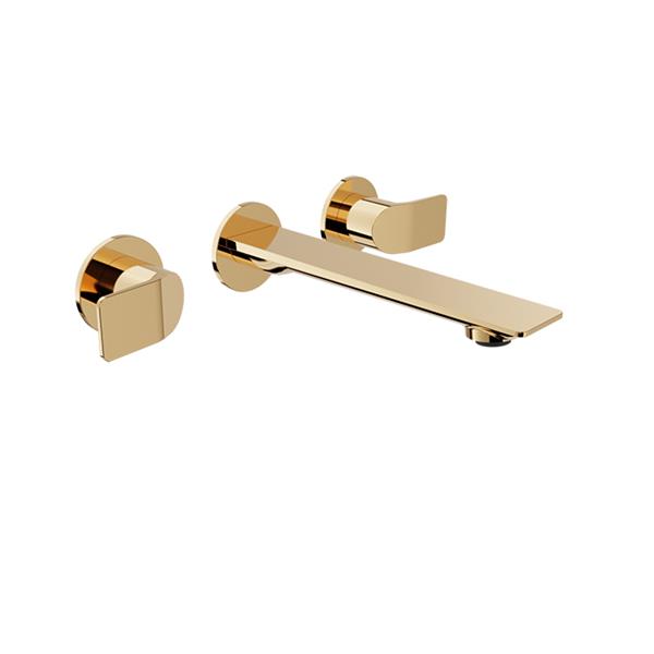Baril - Profile B46 2 handles wall-mounted lavatory faucet, drain not included